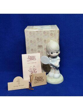 Precious Moments Serving The Lord Figurine 100293 Cedar Tree Production Mark